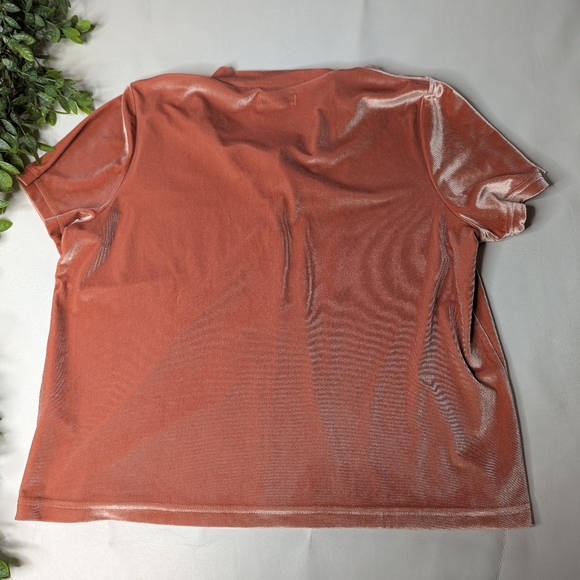 Madewell Velvet Tie Neck Top Size XL - Picture 10 of 10